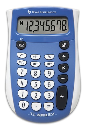 Texas Instruments TI-503 SV Pocket Calculator Calculator Display Blue, Gray