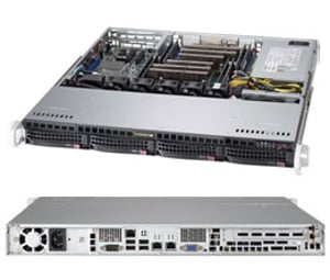 Supermicro CSE-813MFTQC-505CB Sicherheitsvorrichtungen & Halterungen für Rack-Computer, schwarz, 500 W