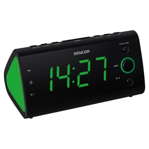 Sencor SRC 170 Digitaluhr Schwarz, Grün