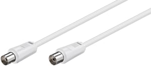Microconnect COAX025W koaxialkabel 2,5 m Vit