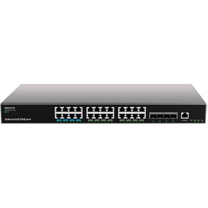 Grandstream Networks GWN7813P Managed L3 Gigabit-Ethernet-Switch (10/100/1000) mit PoE-Unterstützung, grau