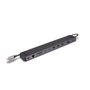 Lindy 43392 Dockingstation mit USB 3.2 Gen 1 (3.1 Gen 1) Typ-C-Anschluss, Anthrazit
