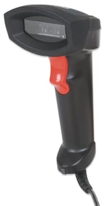 Manhattan 178433 Barcode Scanner Handheld 1D CCD Barcode Scanner Black