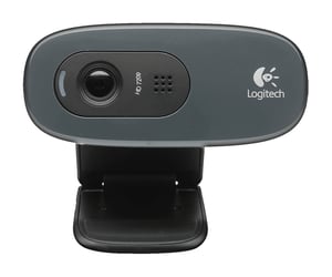Logitech HD Webcam C270 kamera internetowa 3 MP 1280 x 720 px USB 2.0 Czarny, Szary