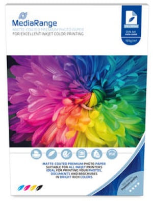 MediaRange MRINK116 fotopapper A4, vitt matt