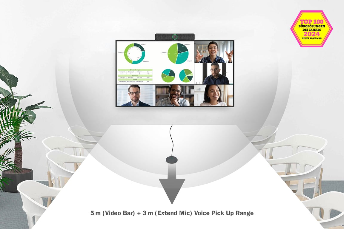 Digitus 4K All-In-One Video Bar Pro - system do wideokonferencji