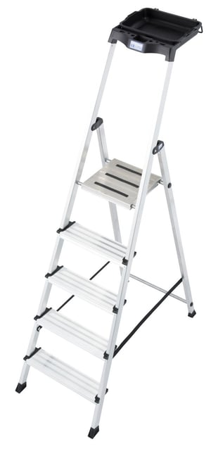 Krause 126535 drabina Drabina częściowa nasadowa Aluminium, Czarny