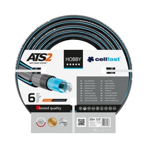 CELLFAST HOBBY ATS2 wąż ogrodowy 25 m Nad ziemią Czarny