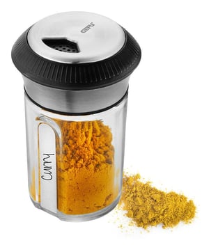 GEFU X-PLOSION Stainless Steel, Clear Spice Shaker