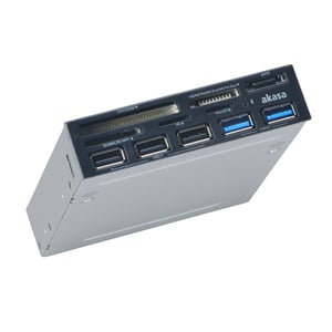 Akasa AK-ICR-16 USB 3.2 Gen 1 (3.1 Gen 1) Kartenlesegerät, intern, grau