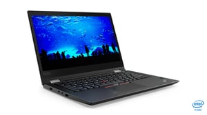 T1A Lenovo ThinkPad X380 Yoga, generalüberholt, Intel® Core™ i5 i5-8350U, Hybrid (2-in-1) 33,8 cm (13,3") Full-HD-Touchscreen 8 GB DDR4-SDRAM 256 GB SSD Wi-Fi 5 (802.11ac) Windows 10 Pro Deutsch Schwarz