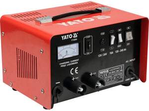Yato YT-8304 Vehicle Charger 12–24 V Black, Orange