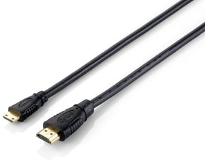 Equip 119306 HDMI-Kabel, 1 m, HDMI Typ A (Standard) – HDMI Typ C (Mini), schwarz