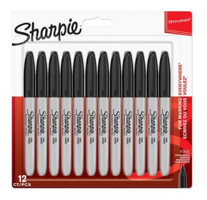 Sharpie 1996111 marker permanentny Końcówka cienka Czarny 12 szt.