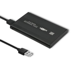 Qoltec 51856 hölje för hårddiskar HDD/SSD-hölje Svart 2,5"
