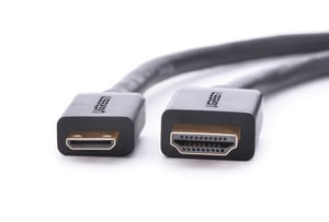 Ugreen 20137 kabel HDMI Mini-HDMI Czarny, Złoto