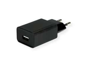 VALUE 19.99.1092 Portable Device Charger, Universal, Black, AC, Fast Charging, Indoor