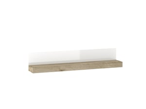 Tuckano Regal 140x26x20 WARSAW Eiche Craft/Weiß Hochglanz