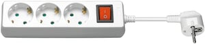 Goobay 51083 3-meter Power Strip, 3 Outlets, Indoor, White