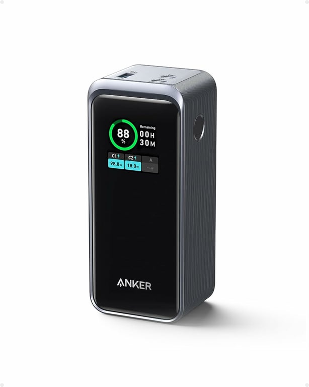 фото Зовнішній акумулятор (павербанк) Anker 735 Prime 20000mAh 200W Black (A1336011)