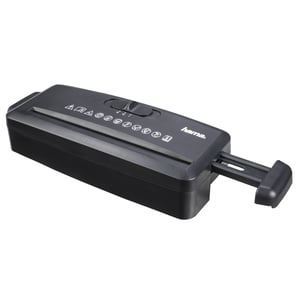 Hama Mini S6 Shredder, Strip-Cut, 72 dB, 21.7 cm, Black