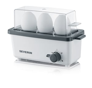 Severin EK 3161 3-Egg Egg Cooker, 300 W, Gray, White