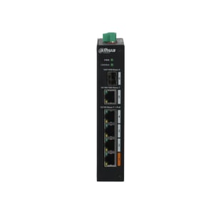 Dahua Technology PoE PFS3106-4ET-60-V2 nätverksswitch, icke-hanterbar L2 Fast Ethernet (10/100), svart