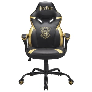 Subsonic Junior Hogwarts Gaming Chair Padded Upholstered Seat Black, Yellow