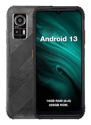 AGM H6 16,7 cm (6.56") Dual SIM Android 13 4G USB Type-C 8 GB 256 GB 4900 mAh Svart