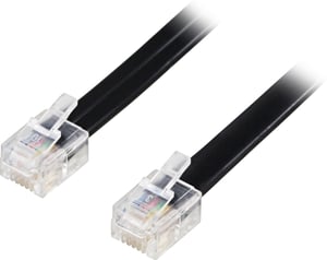 Deltaco DEL-159B kabel telefoniczny 2 m Czarny