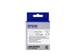 Epson Etikettenkassette Transparent LK-4TWN Transparent Weiß/transparent 12 mm (9 m)