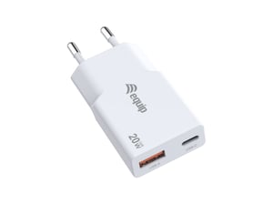 Equip 245522 Ladegerät für mobile Geräte, universell, weiß, Wechselstrom, Schnellladung, für den Innenbereich