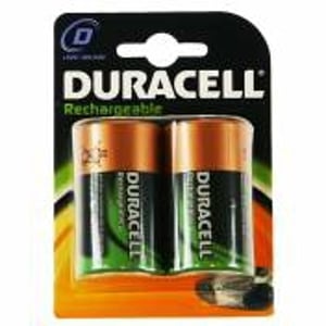 Duracell Wiederaufladbare Batterie der Größe D, 2er-Pack – Nickel-Metallhydrid-Akku (NiMH)