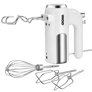 Unold 78710 Hand Mixer, 450 W, Chrome, White
