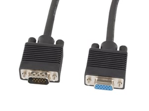 Lanberg CA-VGAC-10CC-0030-B+ VGA-kabel 3 m VGA (D-Sub) Svart