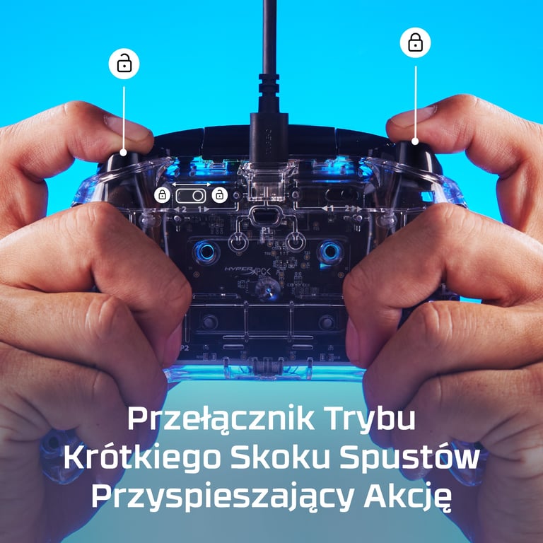 HyperX Clutch Gladiate – przewodowy kontroler do gier z podświetleniem RGB – Xbox