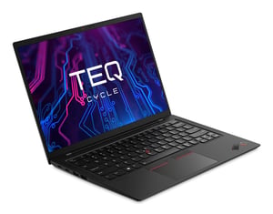 Teqcycle Lenovo ThinkPad X1 Carbon G8 Intel® Core™ i7 i7-10610U Laptop 35,6 cm (14") Full HD 16 GB LPDDR3-SDRAM 512 GB SSD Wi-Fi 6 (802.11ax) Windows 11 Pro Niemiecki Czarny