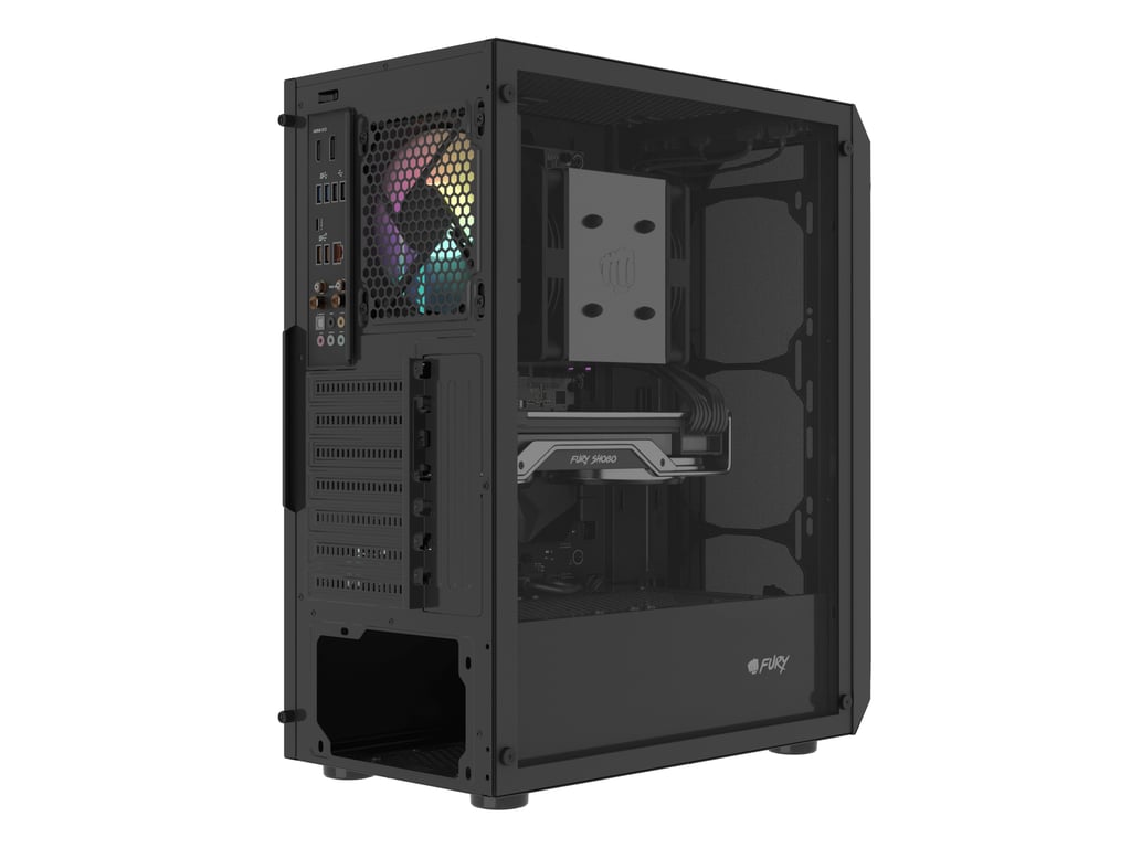 FURY Shobo SH4 RGB Midi Tower Czarny