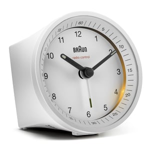 Braun BC07W-DCF Kvartsväckarklocka Vit