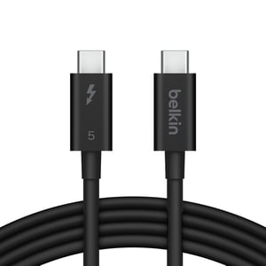 Belkin INZ005HQ1MBK kabel Thunderbolt 1 m 120 Gbit/s Czarny