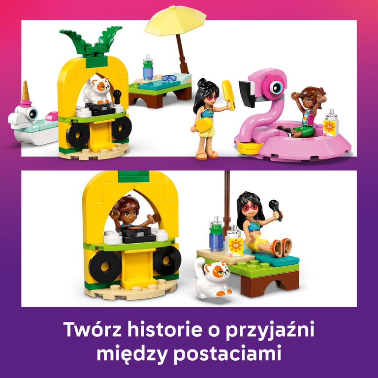 LEGO Friends Impreza na basenie z jednorożcem i flamingiem