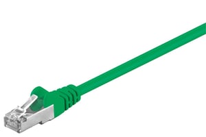 Goobay 68619 Network Cable, Green, 0.25 m, Cat5e F/UTP (FTP)