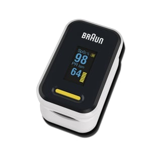 Braun YK-81CEU Pulsoximeter, Schwarz, Edelstahl