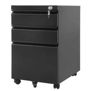 Maclean MC-850 szuflada biurowa Czarny Metal