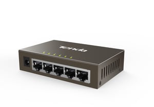 Tenda TEG1005D Netzwerk-Switch, unmanaged, Gigabit-Ethernet (10/100/1000), grau