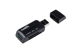 NATEC ANT 3 Mini USB 2.0-kortläsare, svart