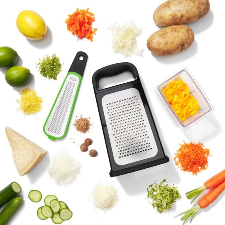OXO Good Grips Kastenreibe Tarka płaska Czarny, Zielony, Stal nierdzewna