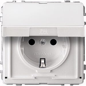 Merten MEG2310-7219 CEE 7/3 Electrical Outlet, White
