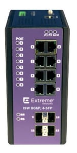 Extreme Networks 16804 Managed L2 Gigabit-Ethernet-Switch (10/100/1000) mit PoE-Unterstützung, schwarz, lila