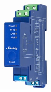 Shelly SHELLY_PRO_DIMMER_0/1-10V_PM dimmer Inbyggd ljusdimmer Blå